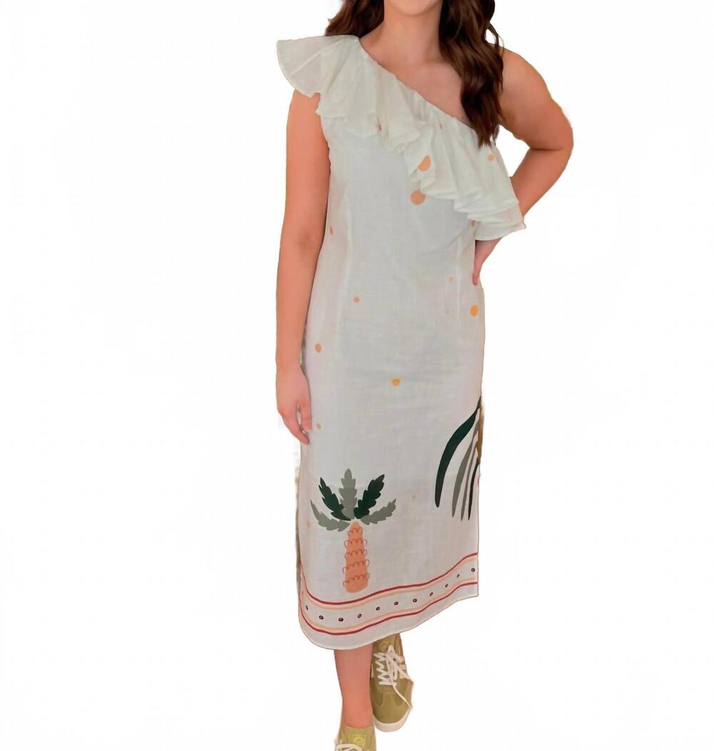 NEW PIERRE SOPHIA women's maden dress in white